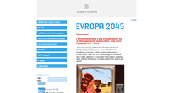 Desktop Screenshot of evropa2045.cz